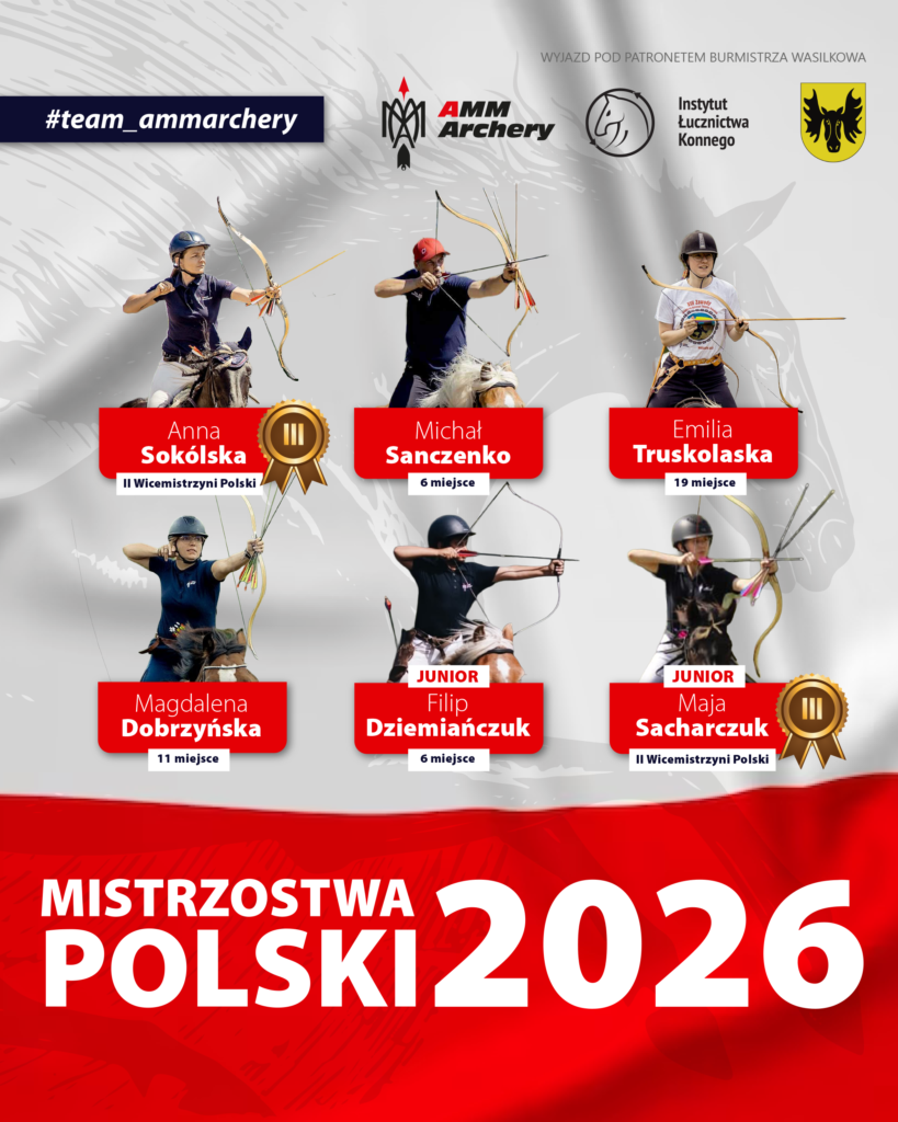 Medale dla AMM Archery podczas Mistrzostw Polski w Łucznictwie Konnym 2026